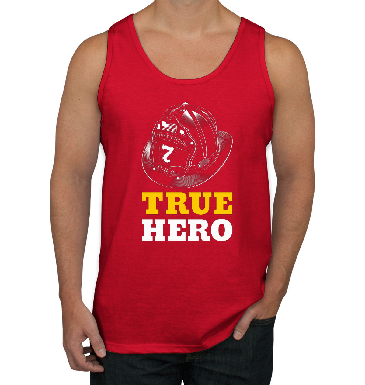 Firefighter True Hero Men's Tank Top