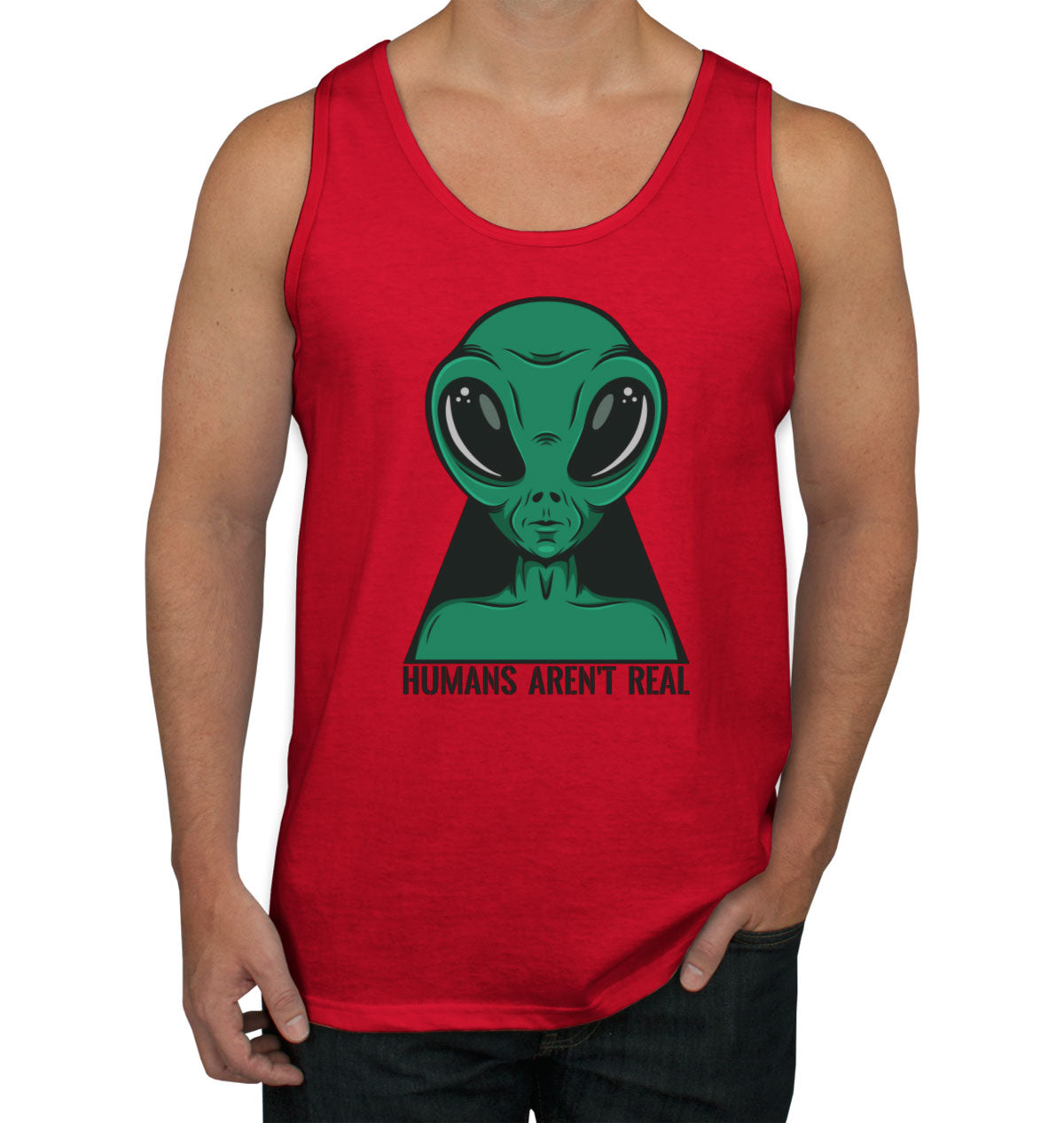 Humans Aren't Real Men's Tank Top