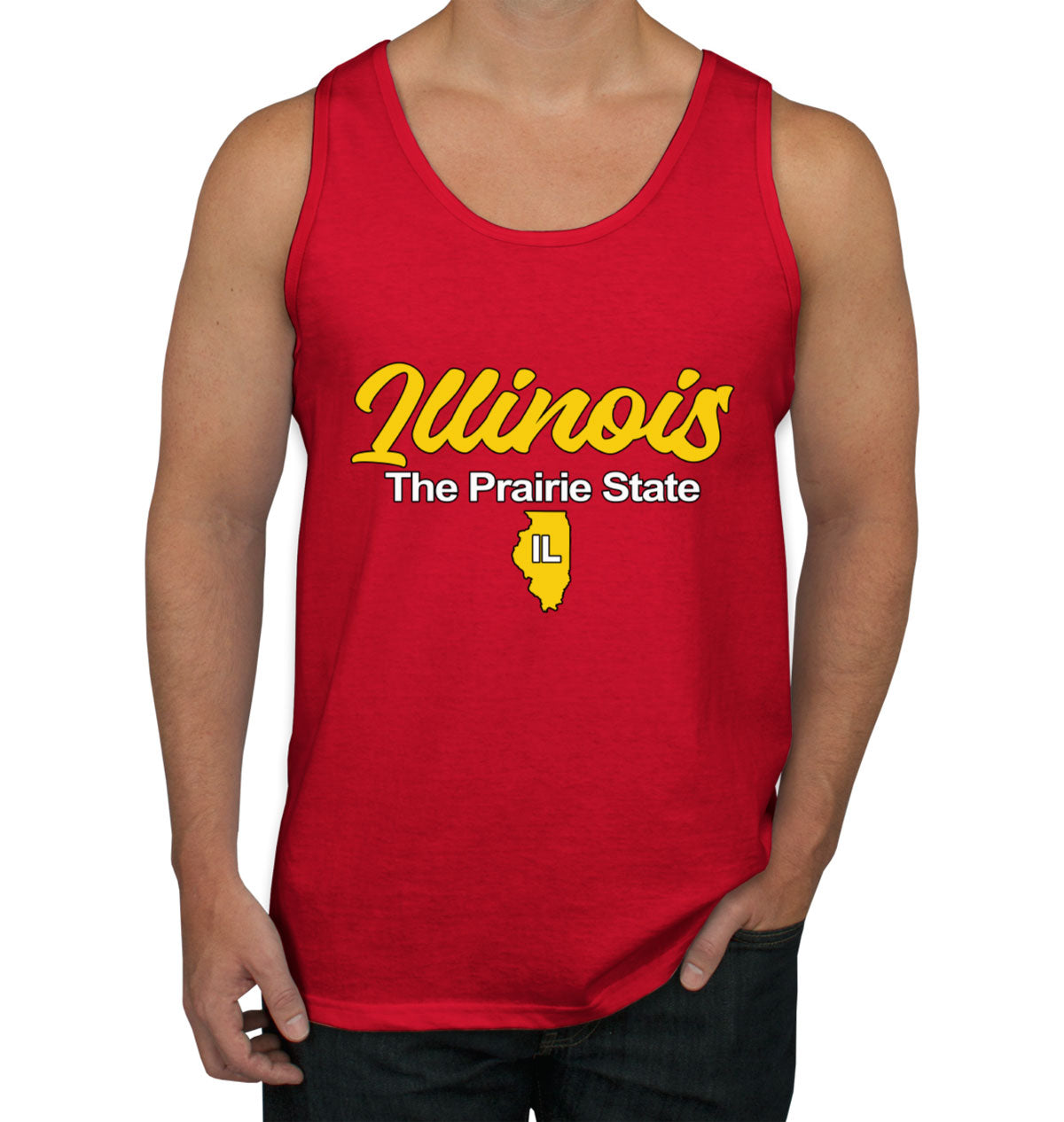 Illinois The Prairie State Men's Tank Top