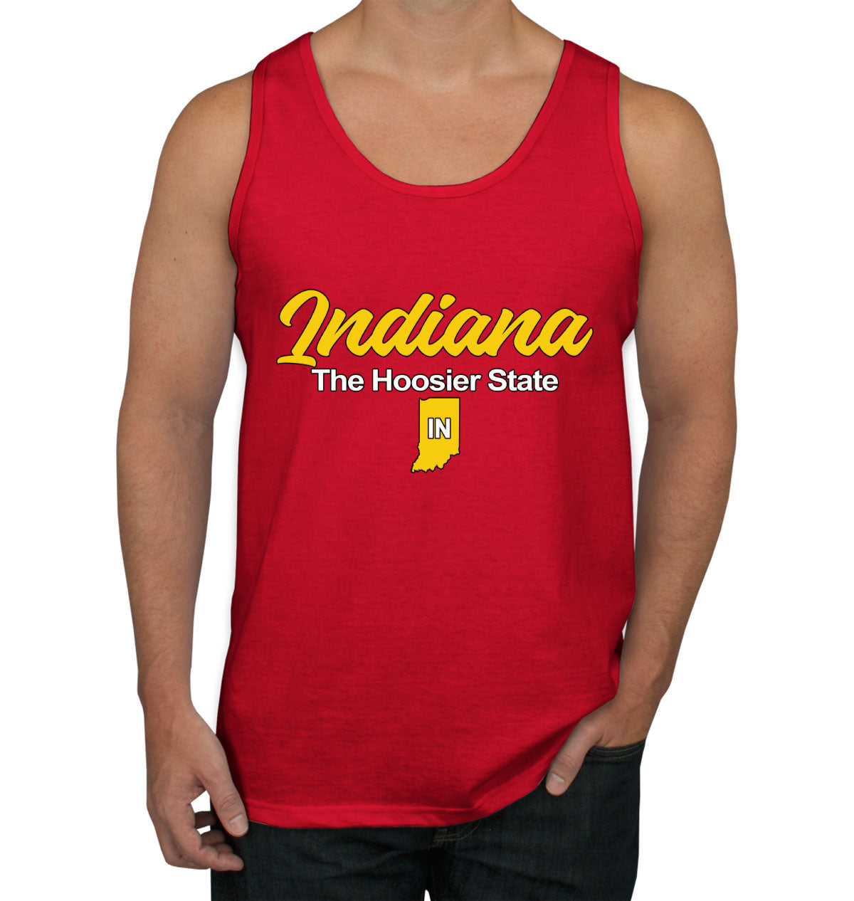 Indiana The Hoosier State Men's Tank Top