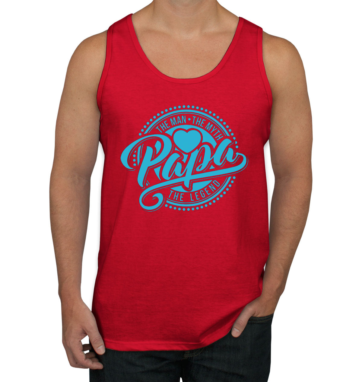 The Man The Myth The Legend Papa Father's Day Men's Tank Top