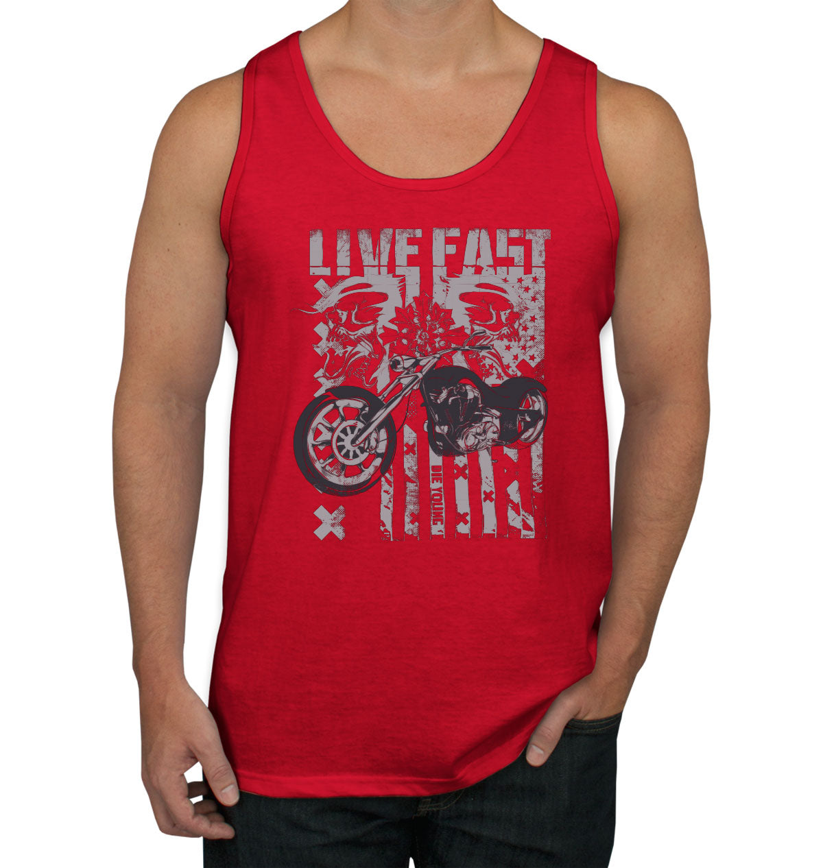 Live Fast Die Young Men's Tank Top