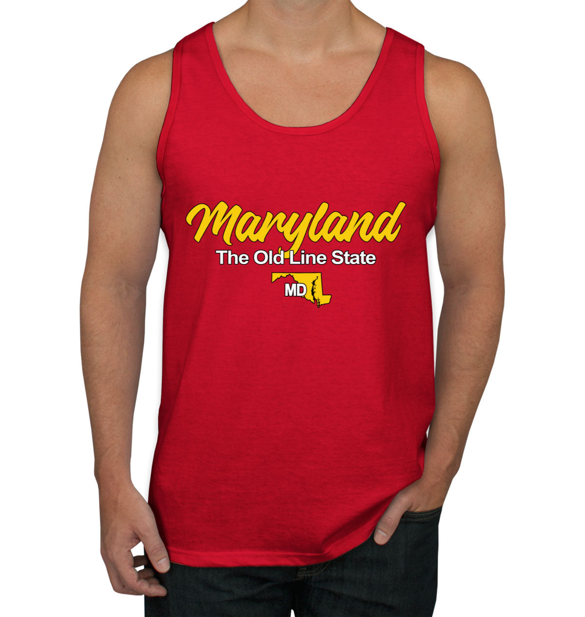 Maryland The Old Line State Men's Tank Top