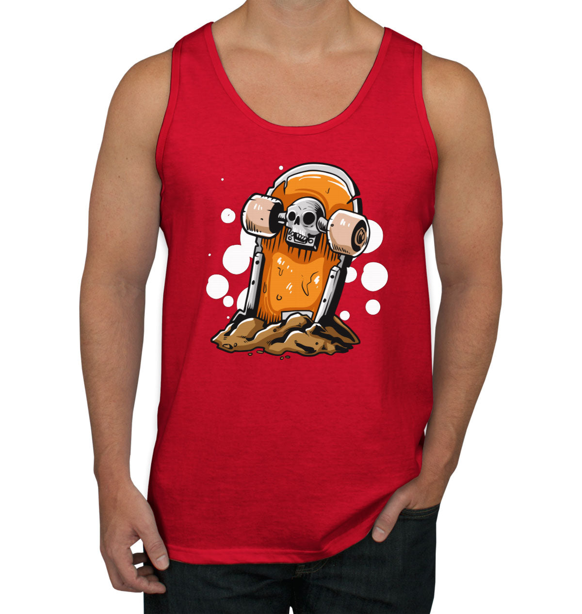 Skateboard Tombstone Men's Tank Top