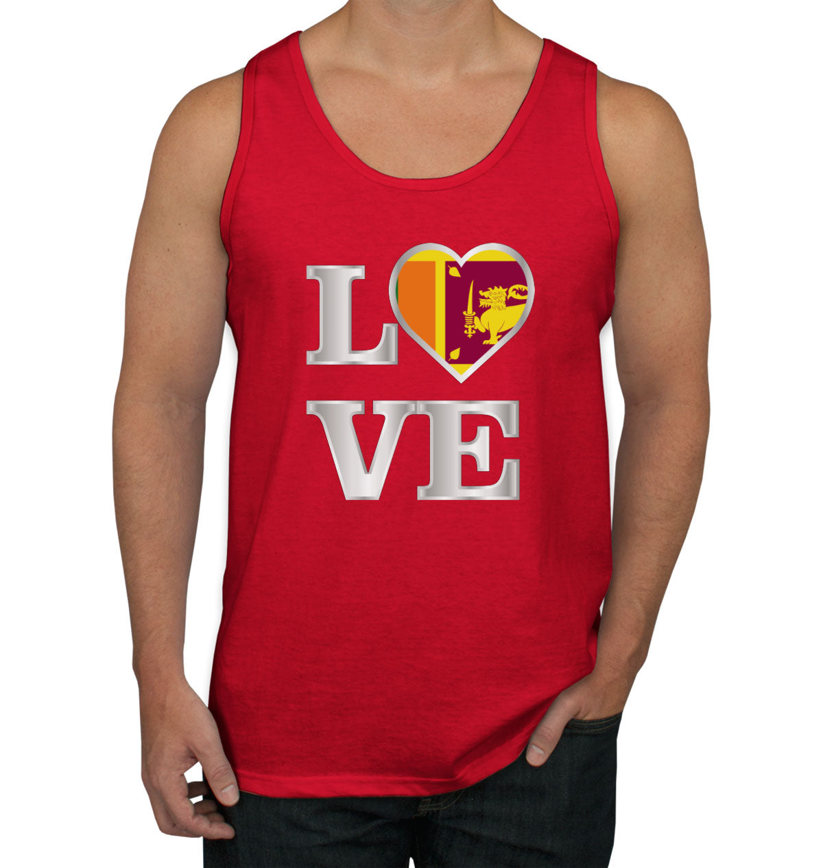 Sri Lanka Love Men's Tank Top