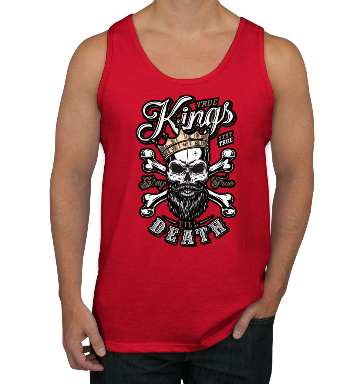 True Kings Stay True Till Death Men's Tank Top