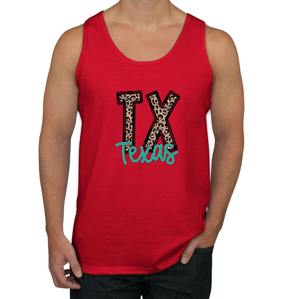 Texas State Abbreviation Men's Tank Top