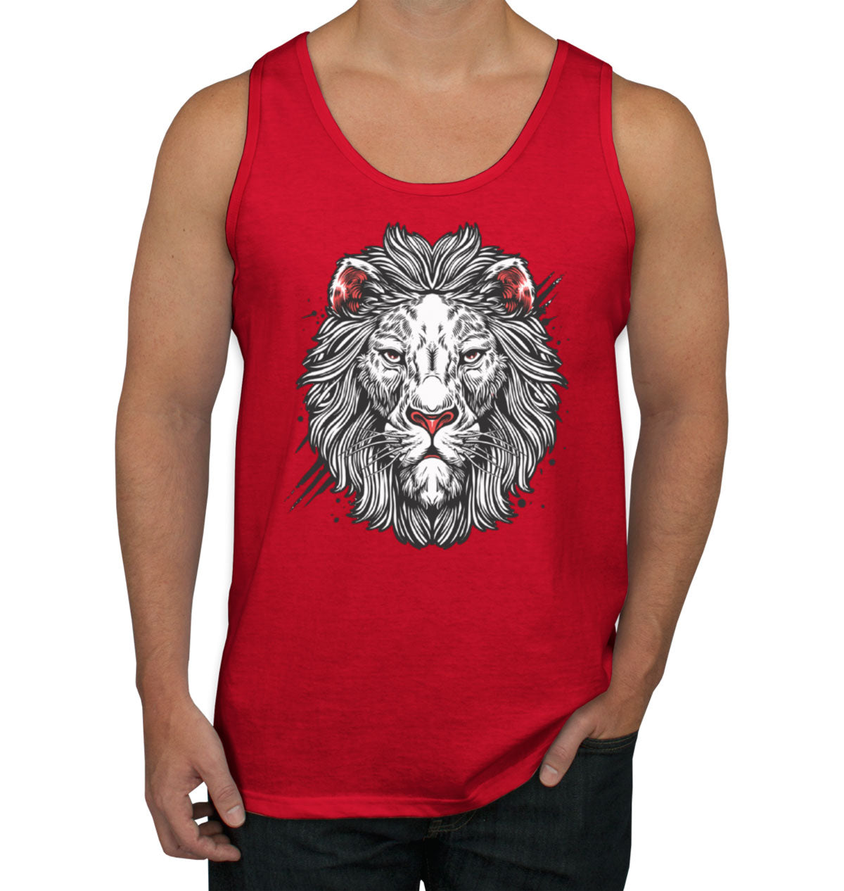 White Lion Men's Tank Top