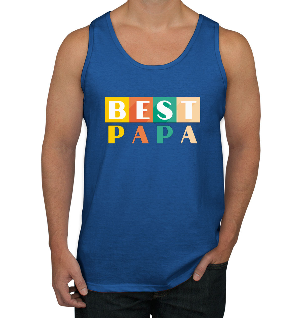 Best Papa Father's Day Men's Tank Top