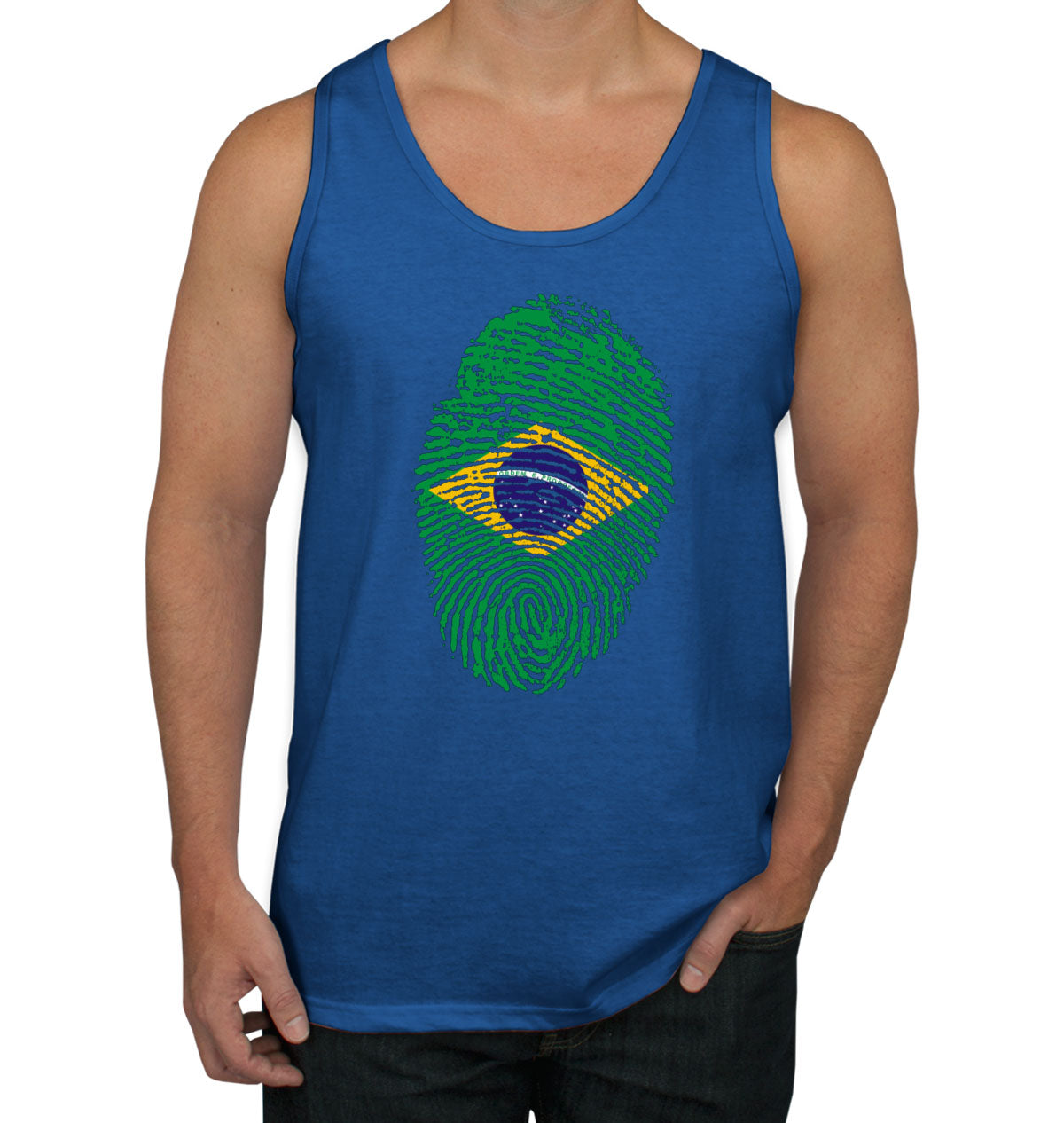 Brazil Fingerprint Men's Tank Top
