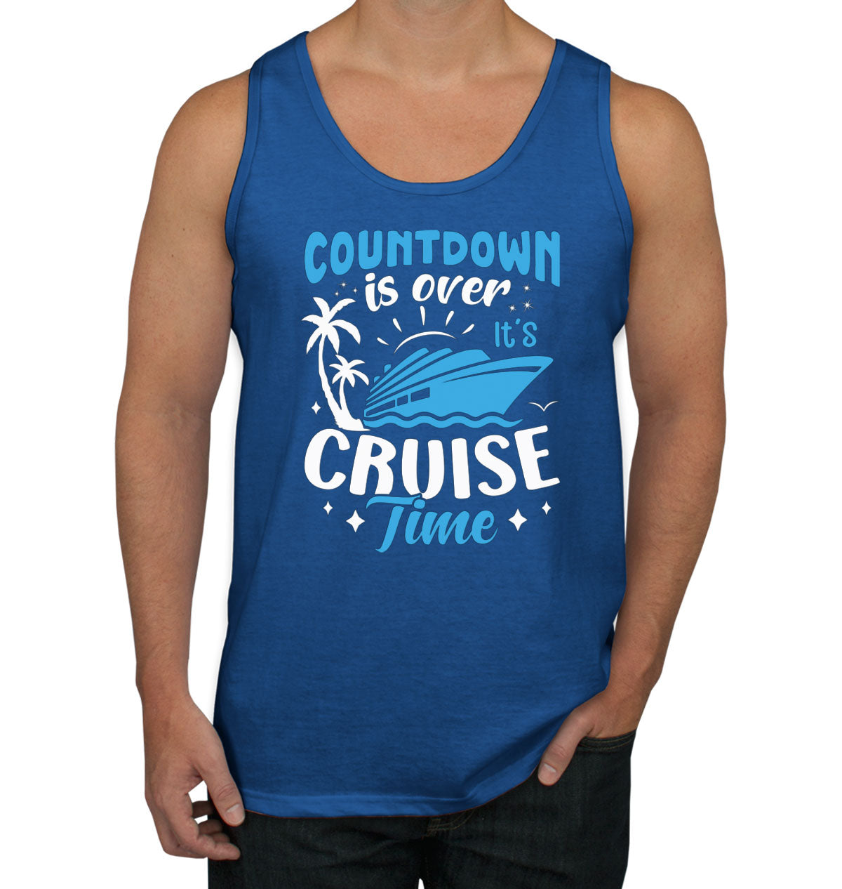 Countdown Is Over It's Cruise Time Men's Tank Top