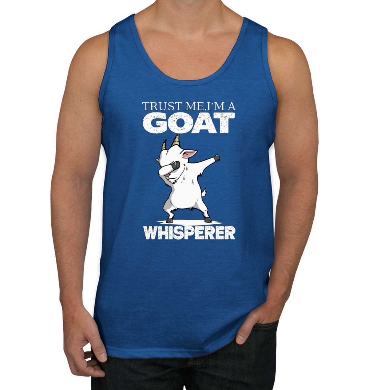 Trust Me I'm A Goat Whisperer Men's Tank Top