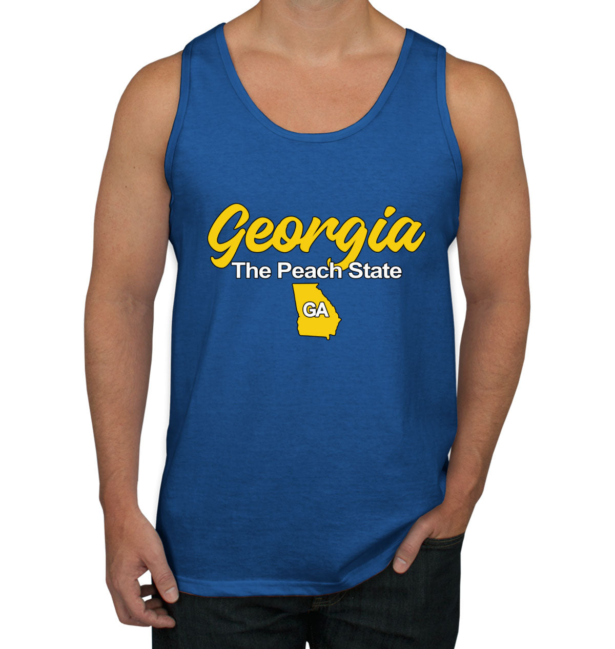 Georgia The Peach State Men's Tank Top