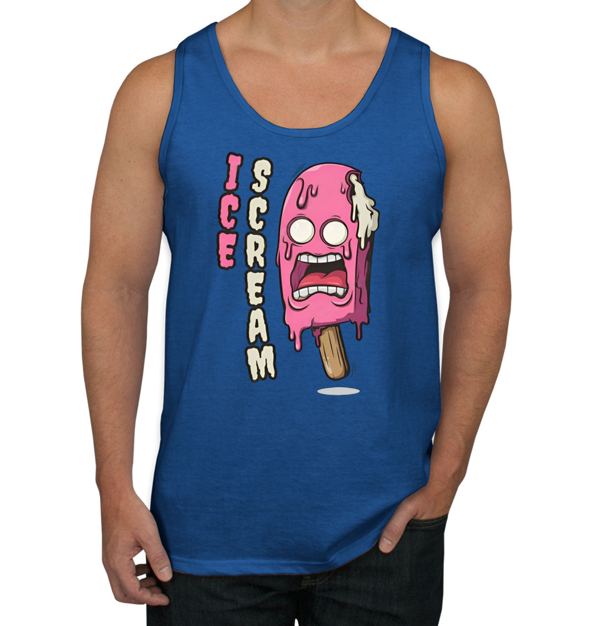 Ice Scream Cartoon Men's Tank Top