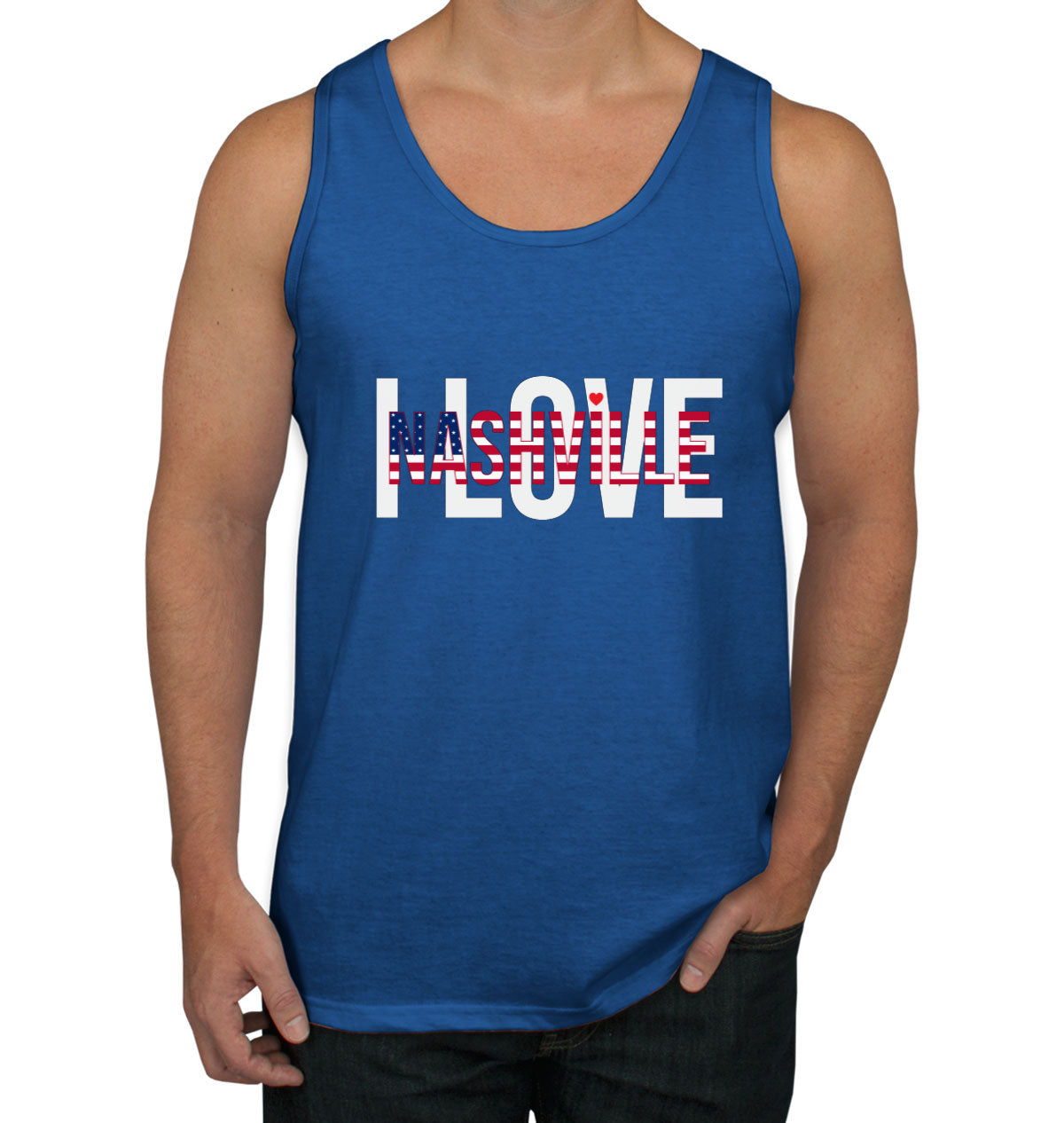 I Love Nashville Men's Tank Top