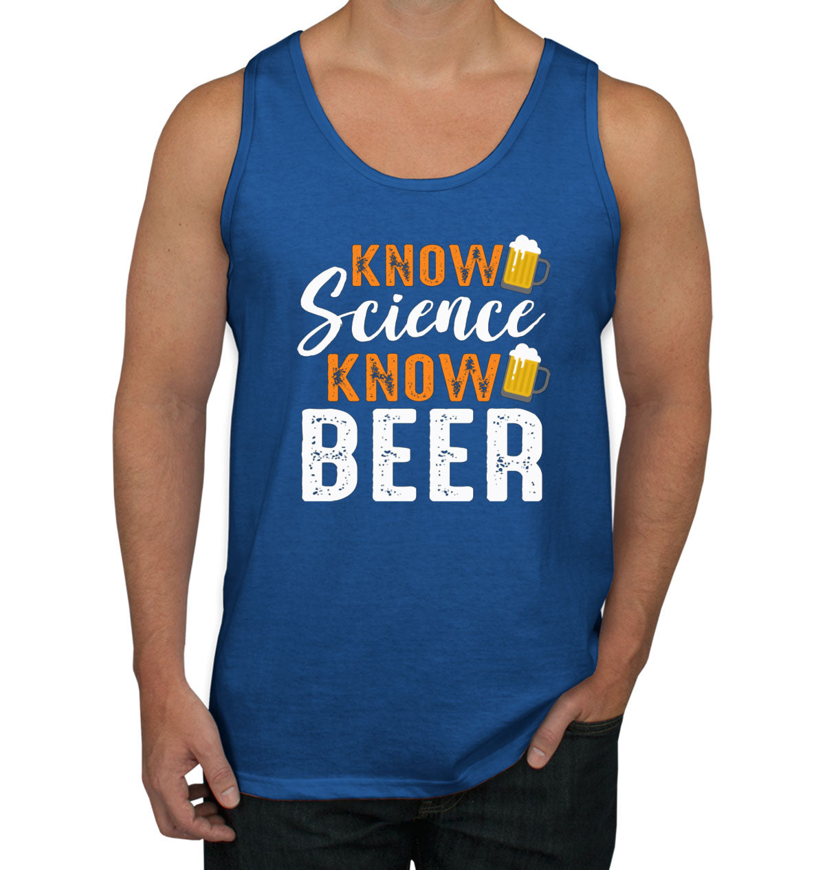 Know Science Know Beer Men's Tank Top