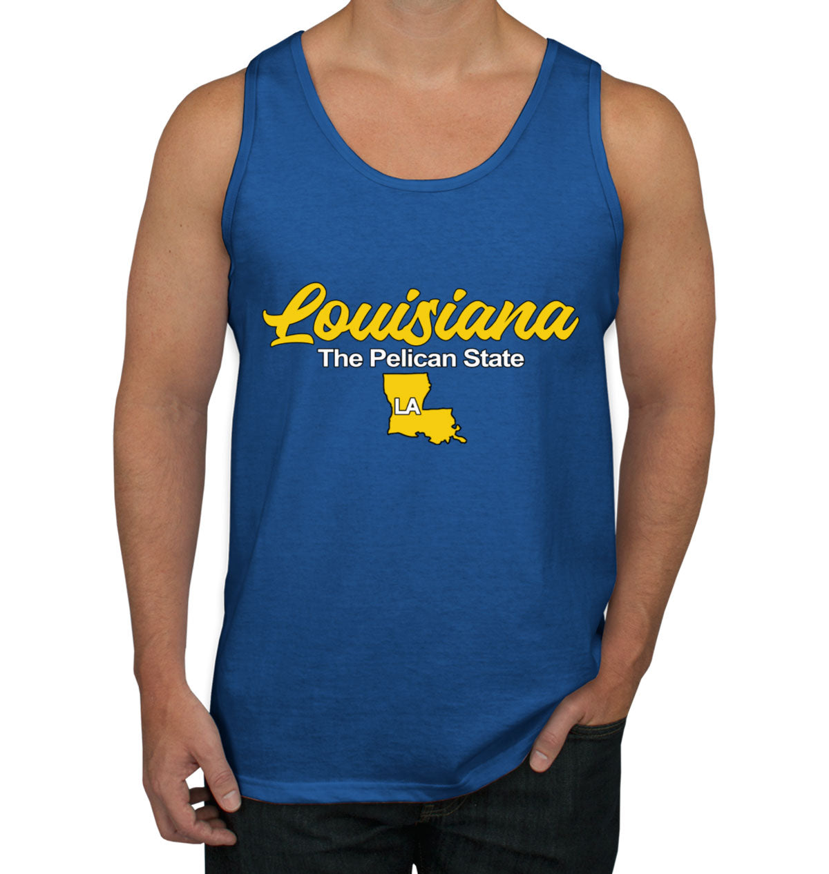 Louisiana The Pelican State Men's Tank Top