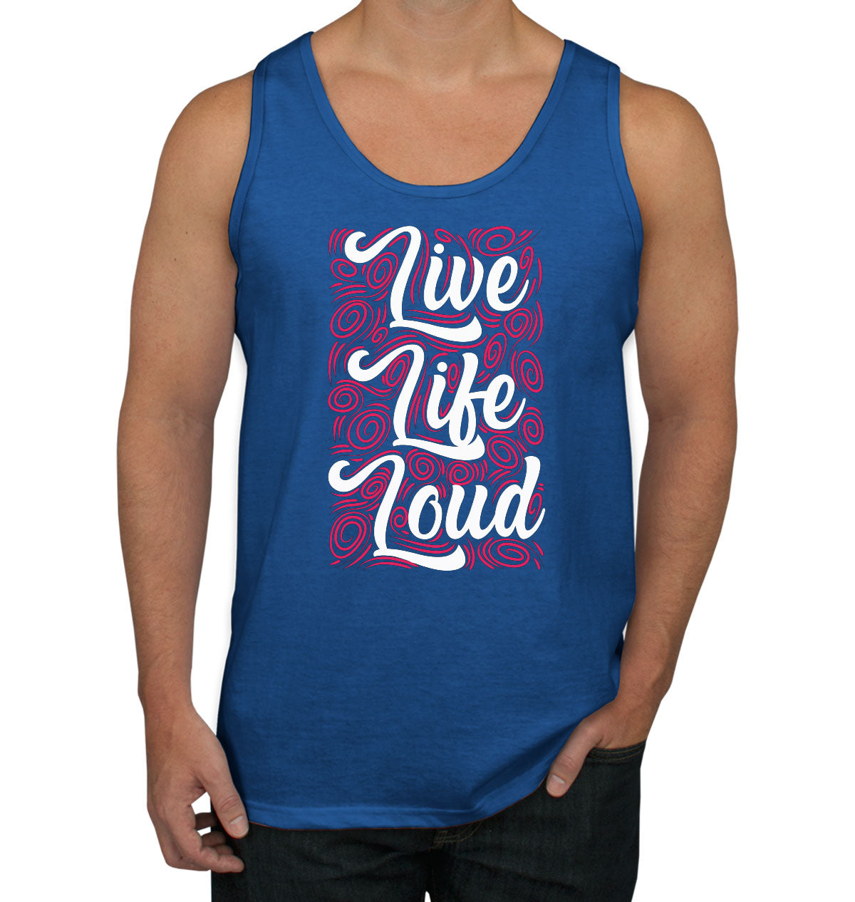 Live Life Loud Music Men's Tank Top