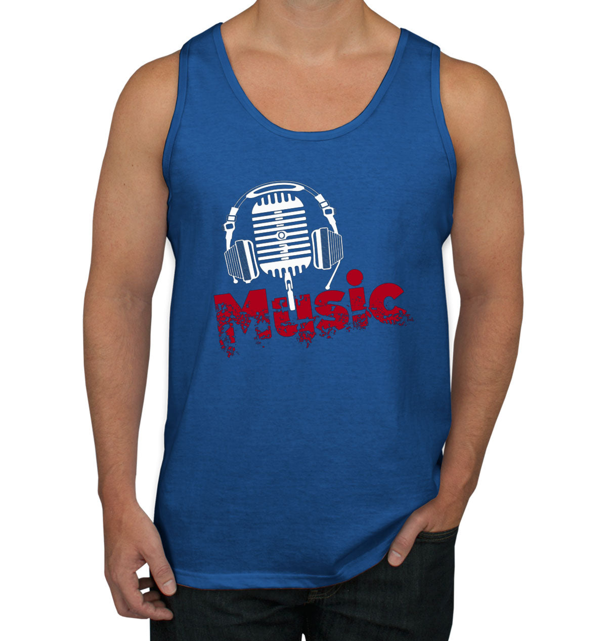 Music And Headphone Men's Tank Top