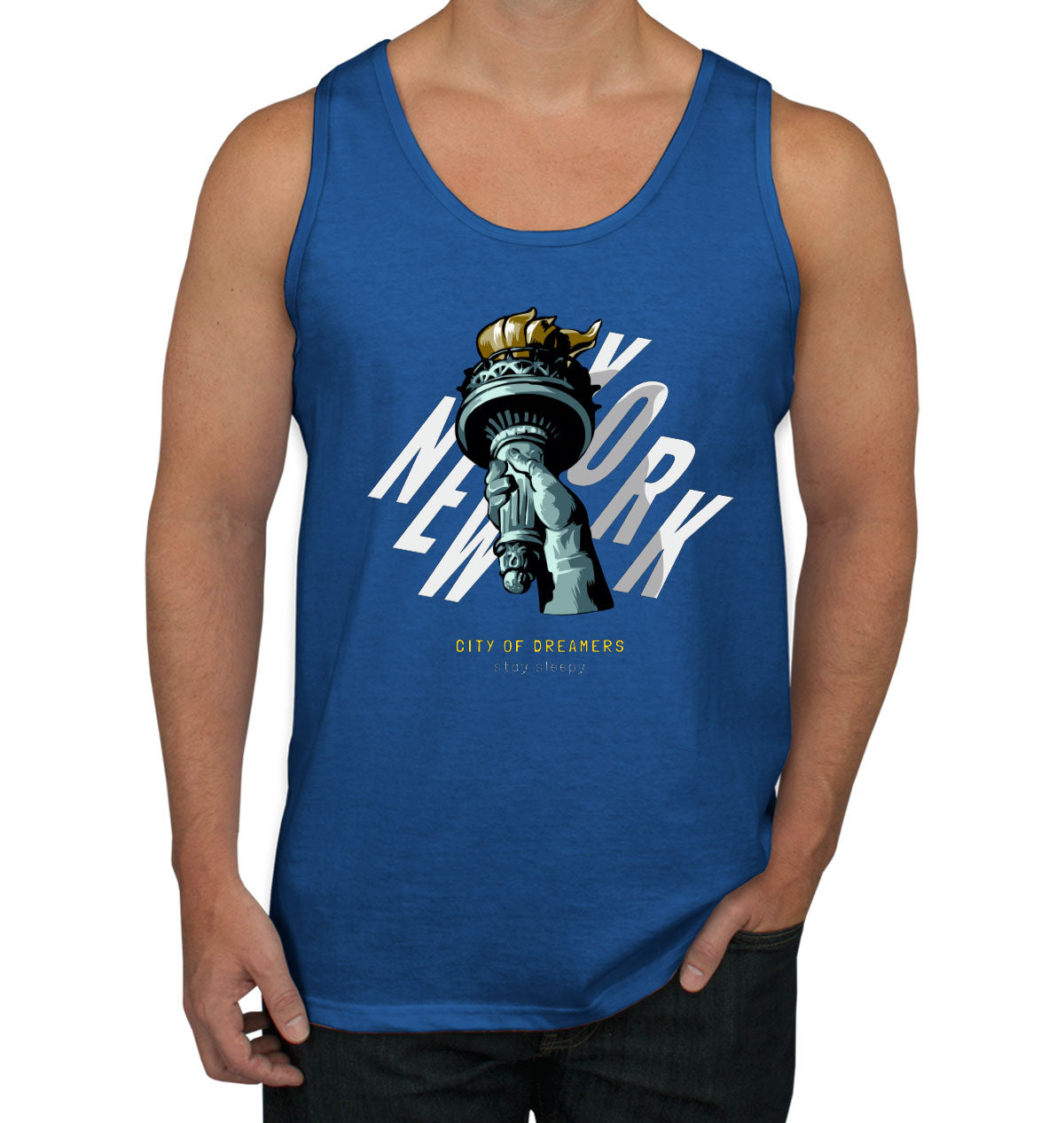 New York City Of Dramers Stay Sleepy Men's Tank Top