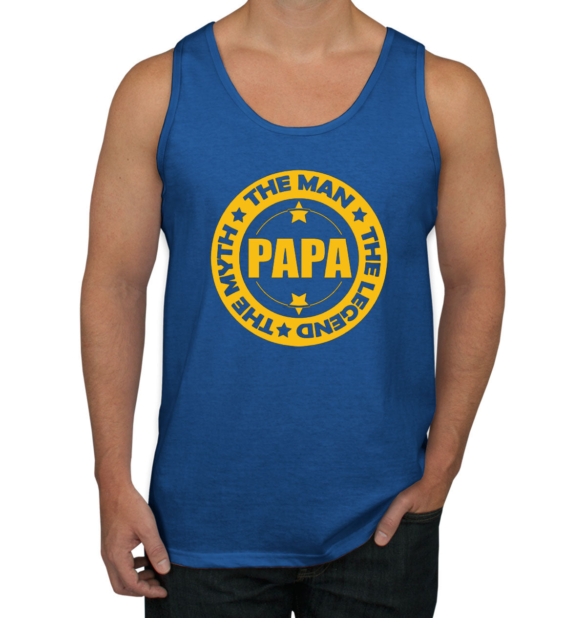 Papa The Myth The Man The Legend  Father's Day Men's Tank Top