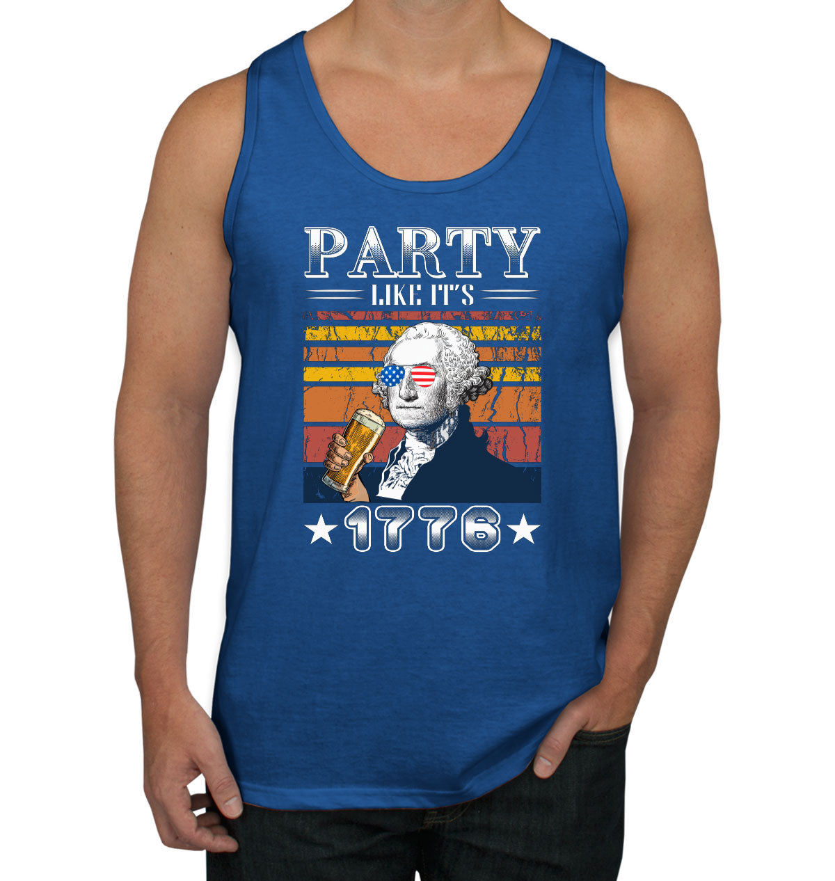 Party Like It's 1776 Benjamin Franklin Men's Tank Top
