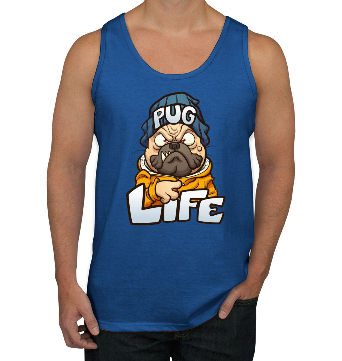 Pug Life Pug Dog Cartoon Men's Tank Top