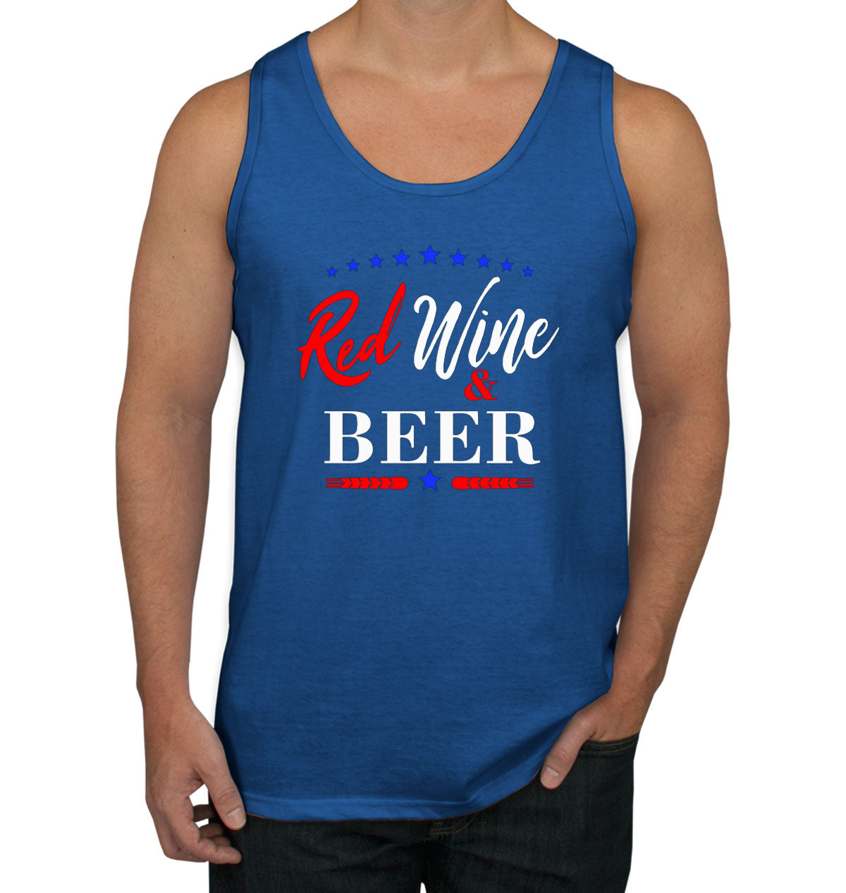 Red Wine And Beer Men's Tank Top