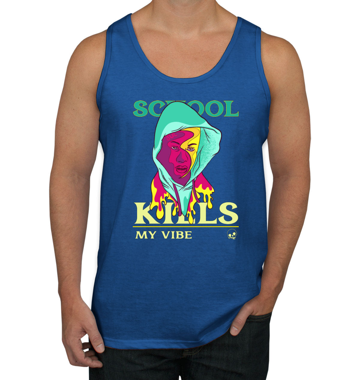 School Kills My Vibe Men's Tank Top