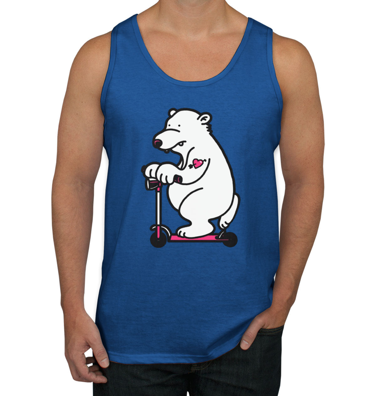 Scooter Bear Men's Tank Top