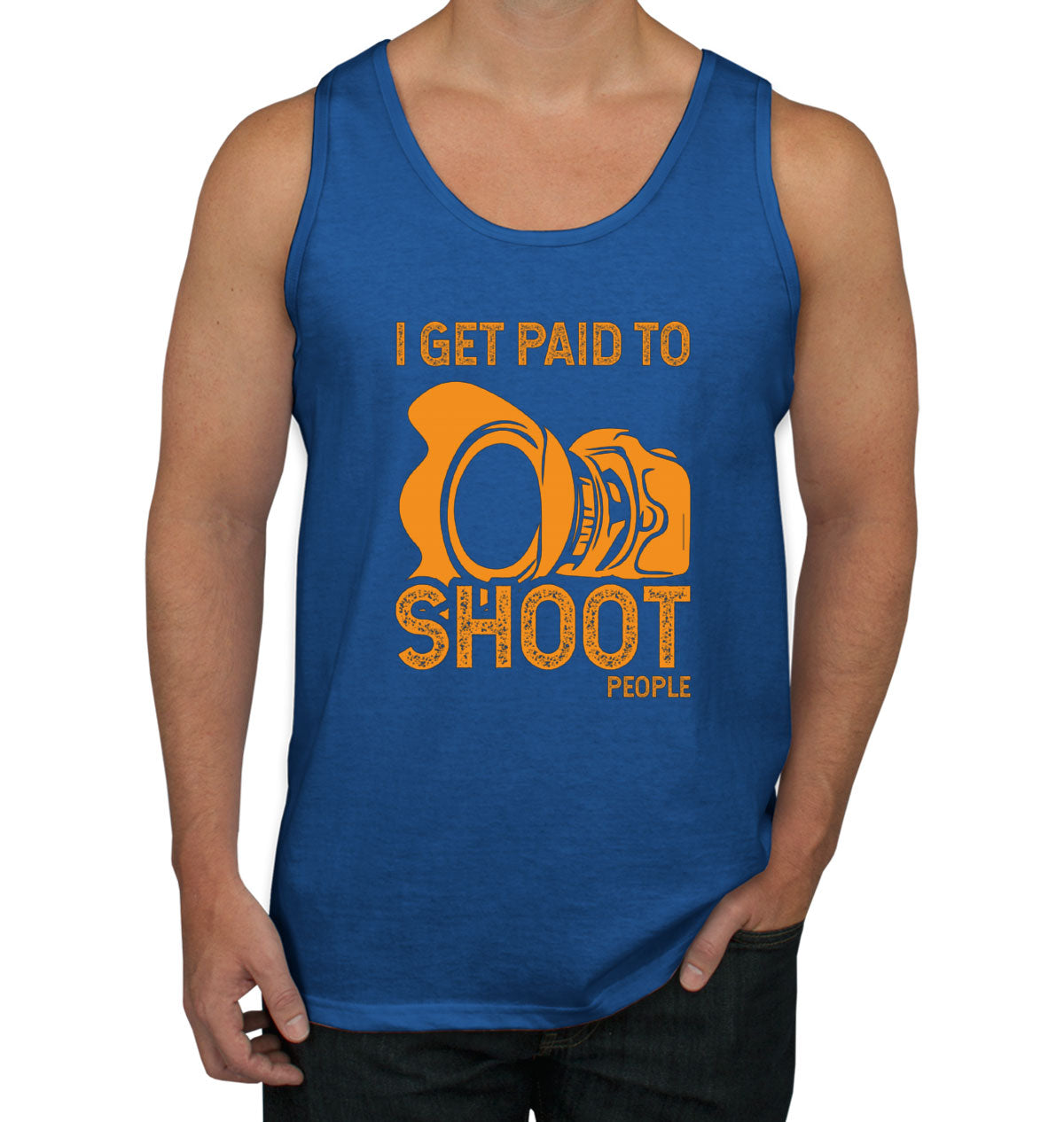 I Get Paid To Shoot People Photographer Men's Tank Top