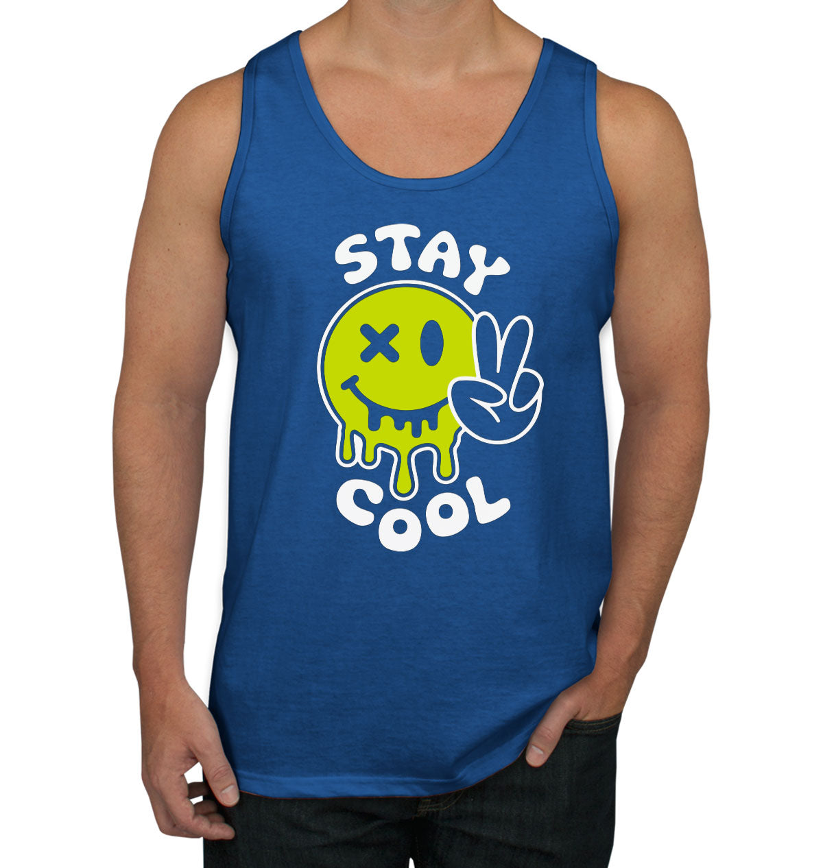 Stay Cool Emoji Face Men's Tank Top