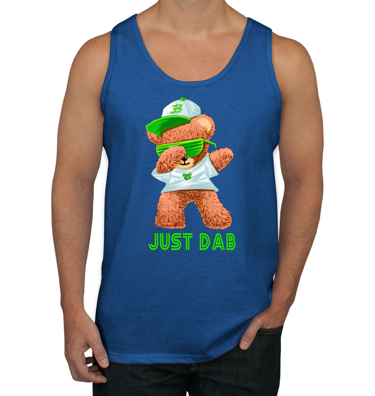 Dabbing Teddy Bear Just Dab Men's Tank Top