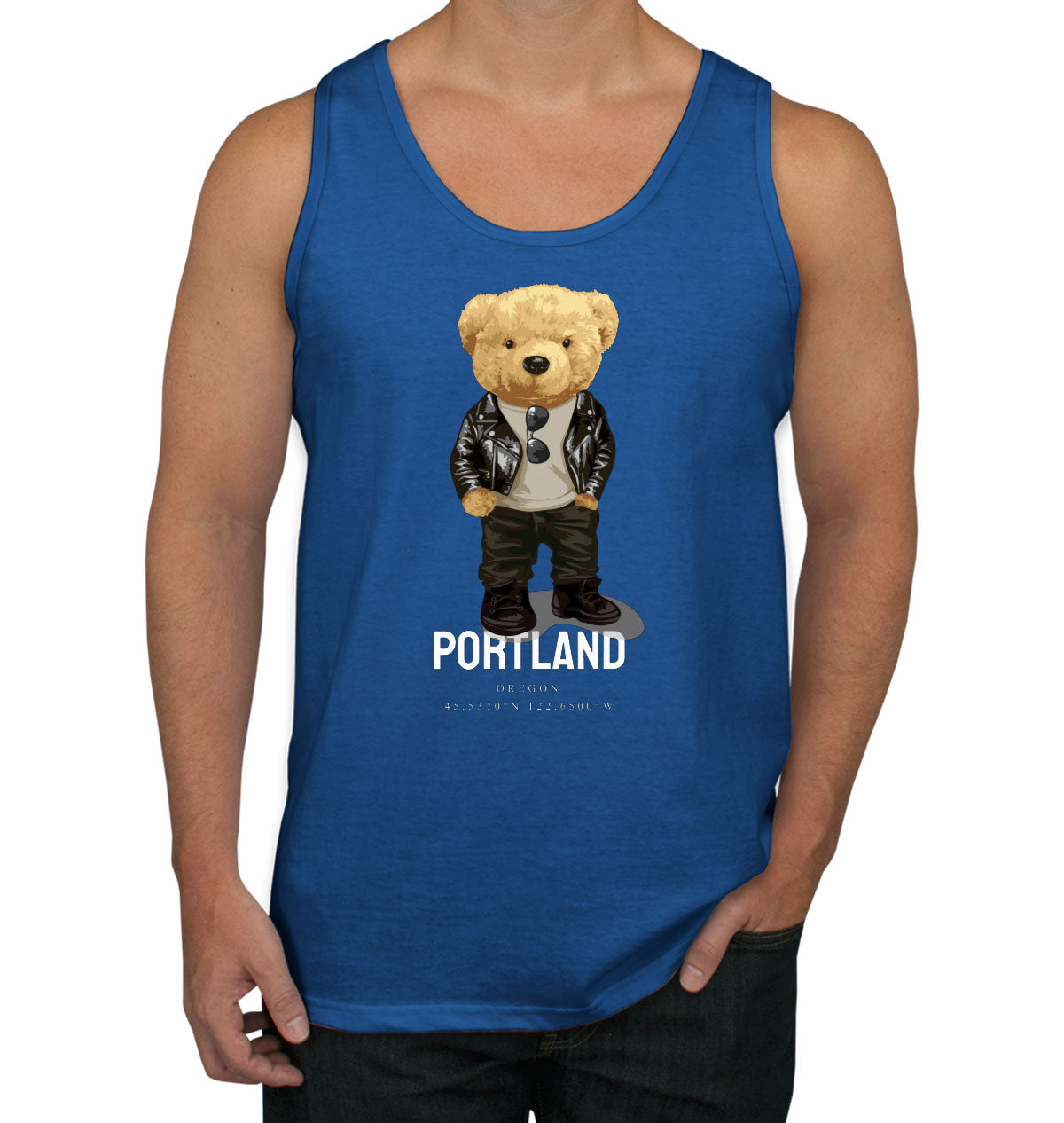 Teddy Bear Portland Men's Tank Top