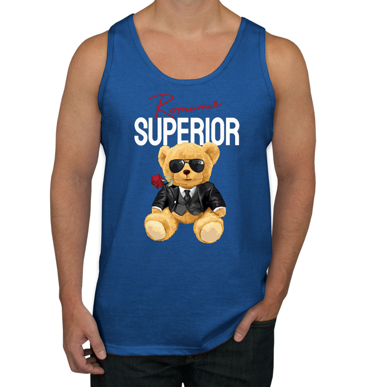 Teddy Bear Romance Men's Tank Top