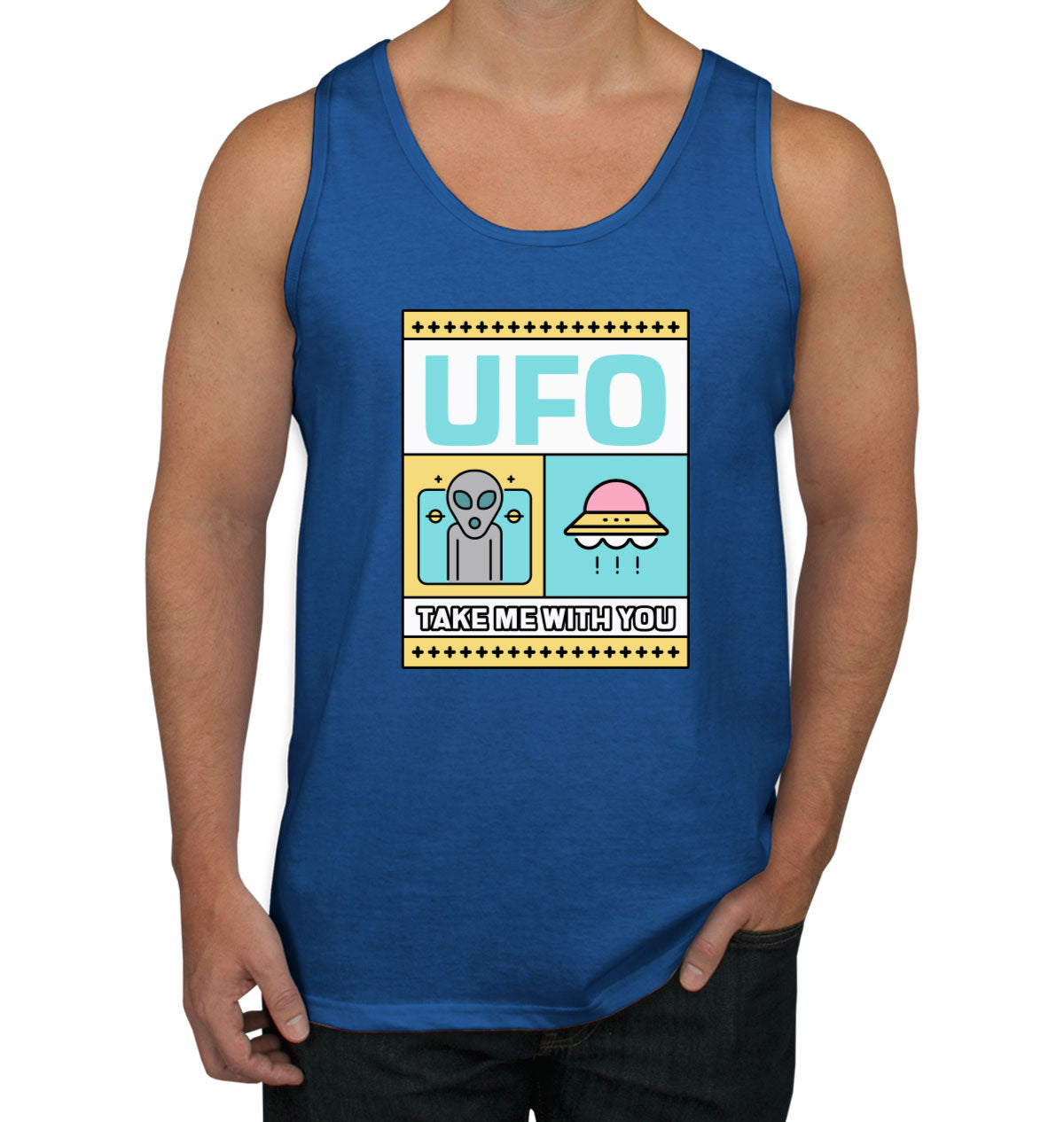 UFO Take Me With You Men's Tank Top