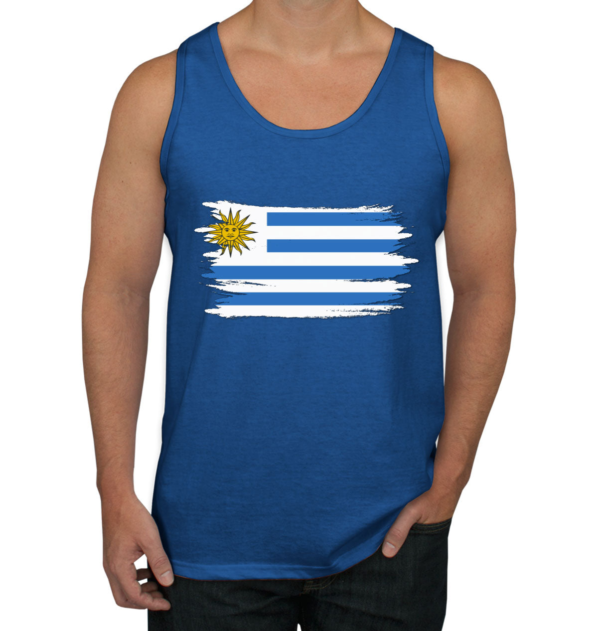 Uruguay Flag Men's Tank Top