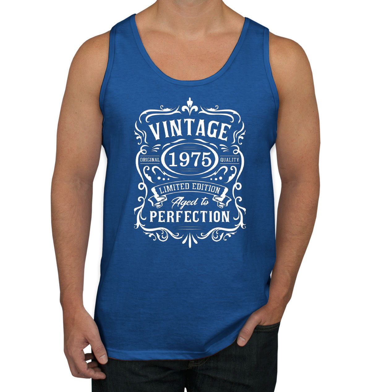 Vintage [Custom Year] Limited Edition Aged To Perfection Birthday Men's Tank Top