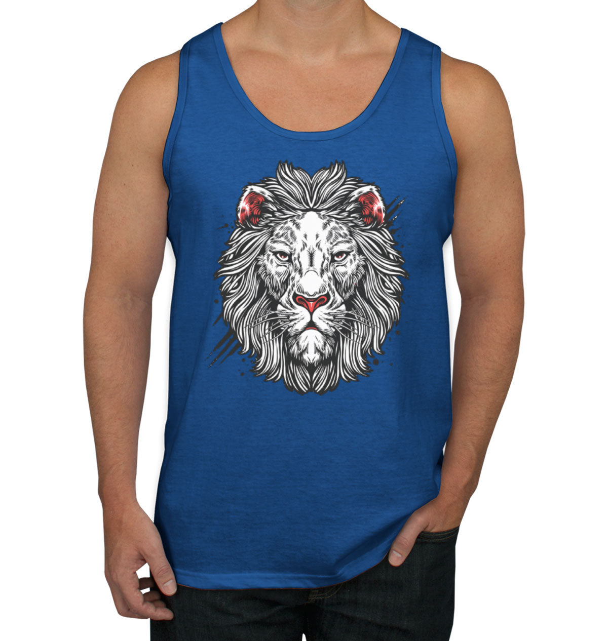 White Lion Men's Tank Top