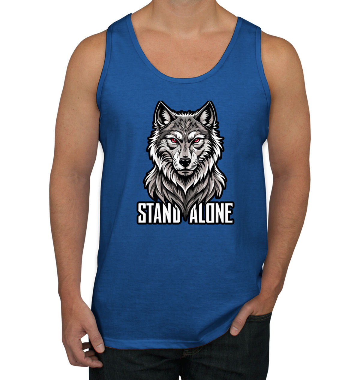 Stand Alone Wolf Men's Tank Top