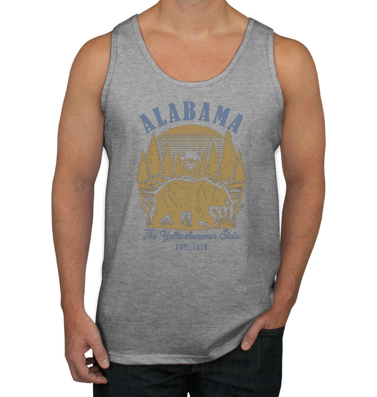Alabama State Vintage Men's Tank Top