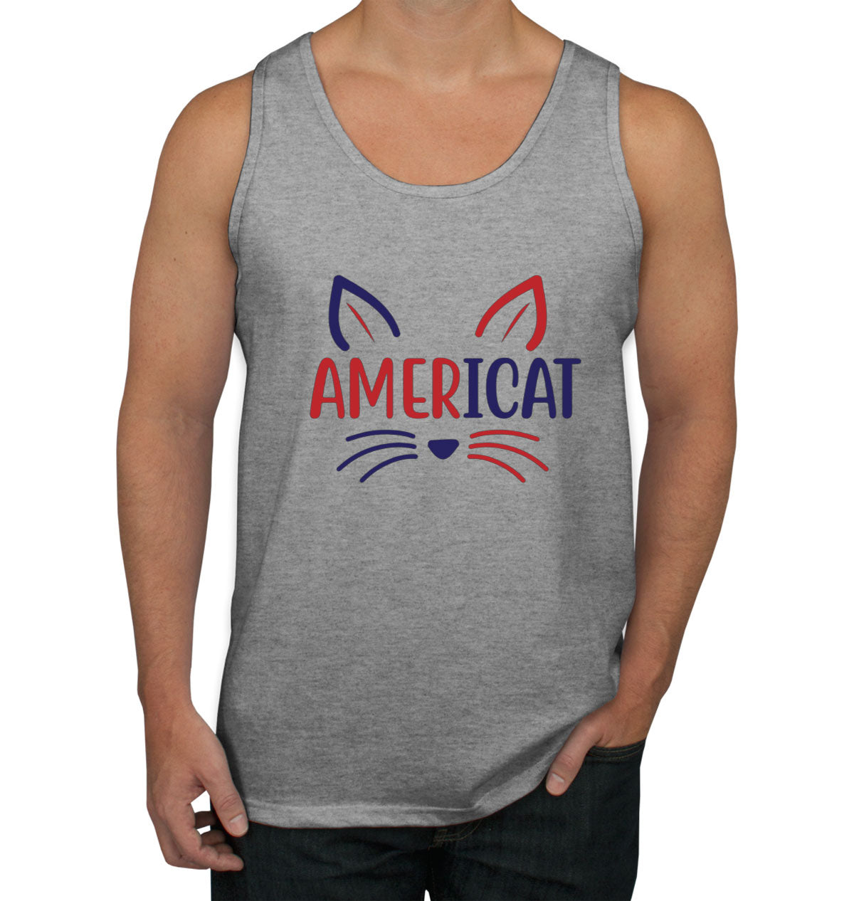 Americat Cat Men's Tank Top