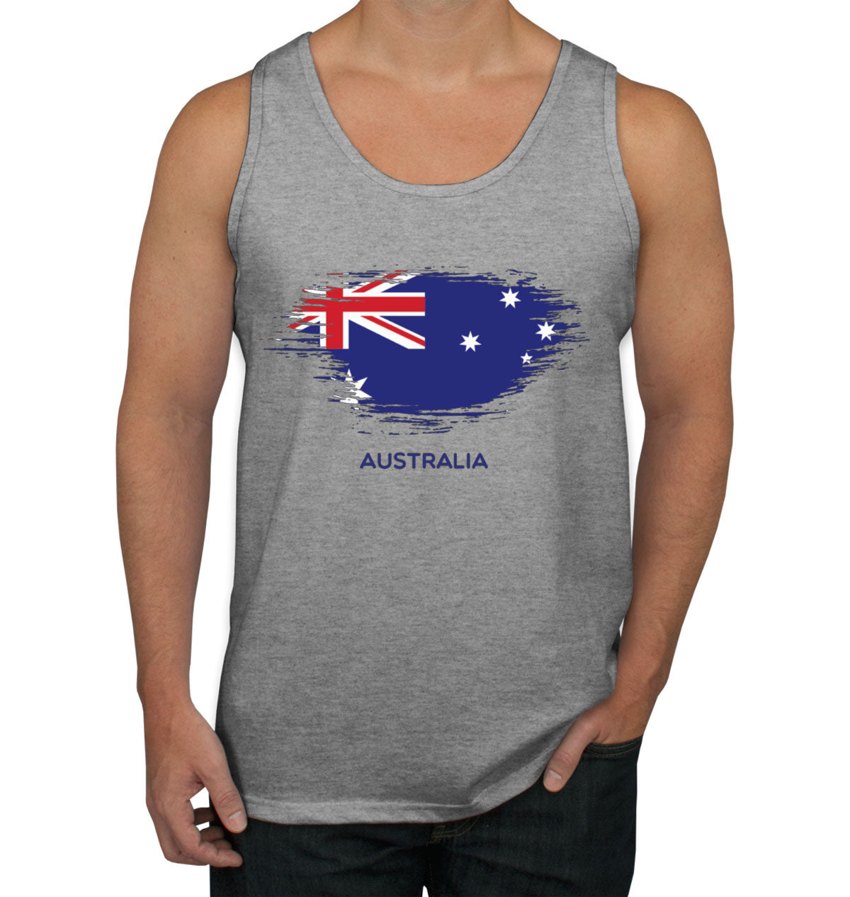 Australia Flag Love Men's Tank Top