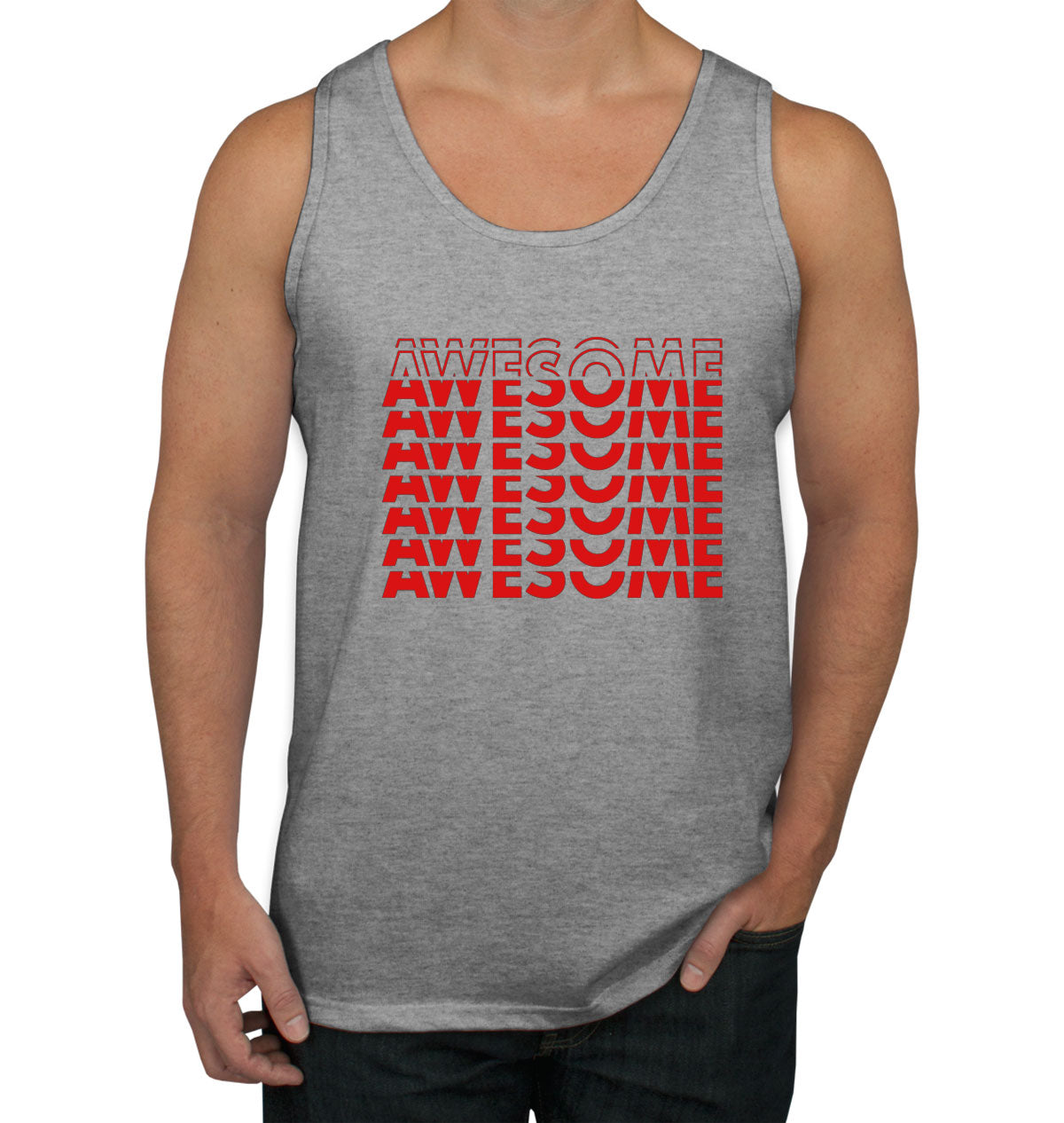 Awesome Typography Men's Tank Top