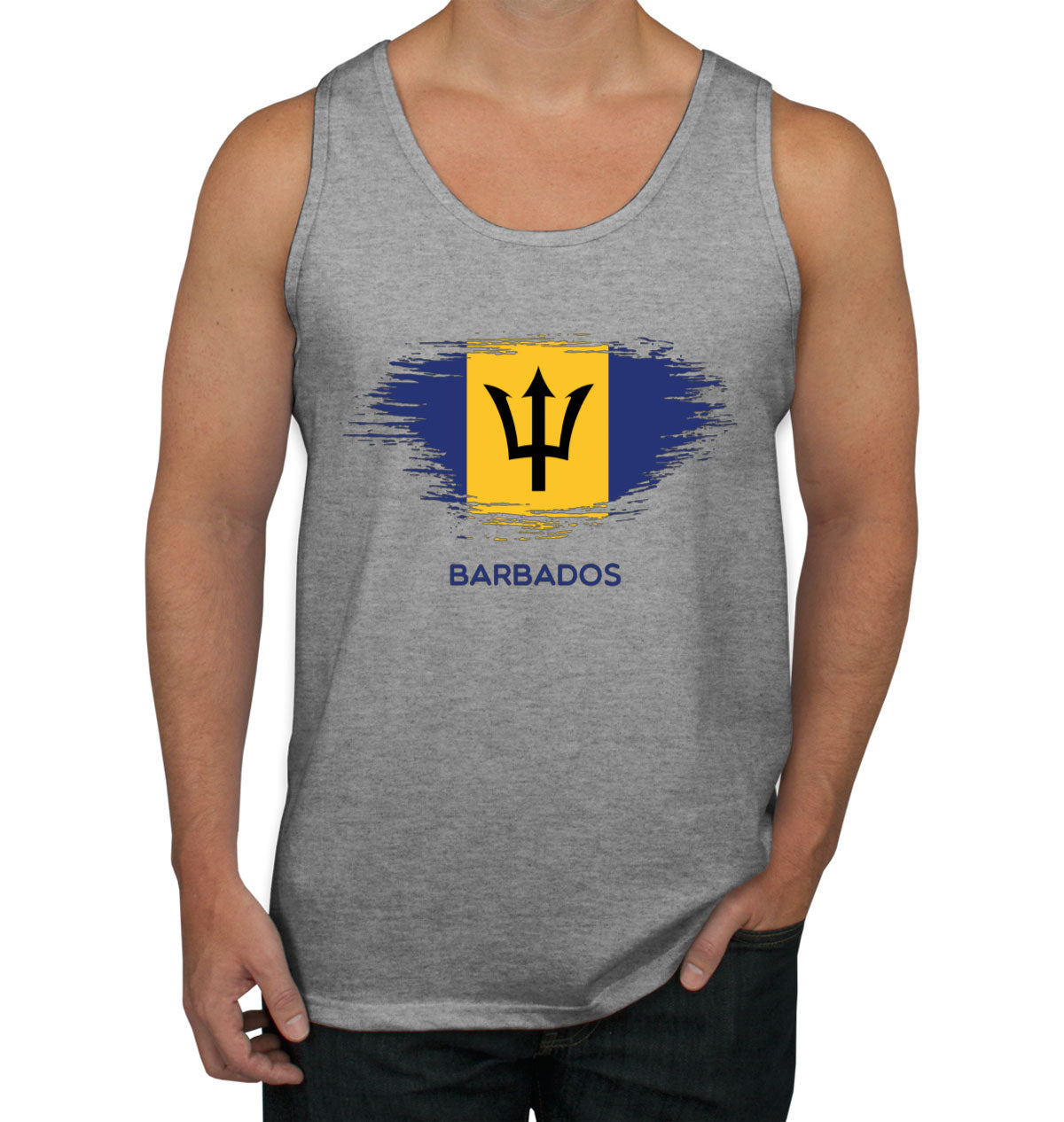 Barbados Flag Men's Tank Top