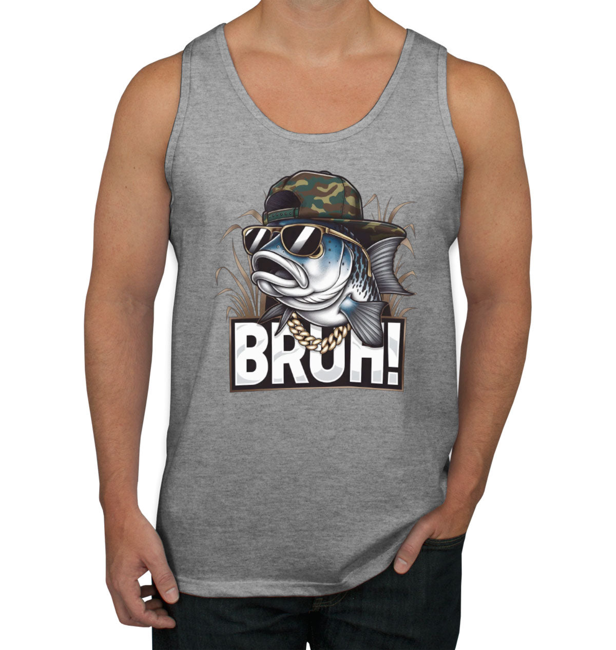 Funny Bass Fishing Men's Tank Top
