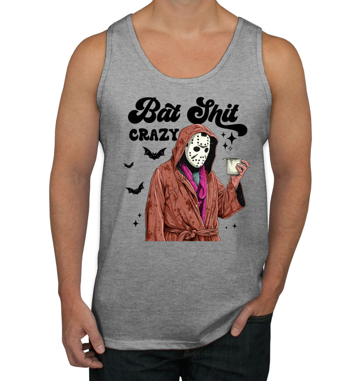 Bat Shit Crazy Jason Halloween Men's Tank Top