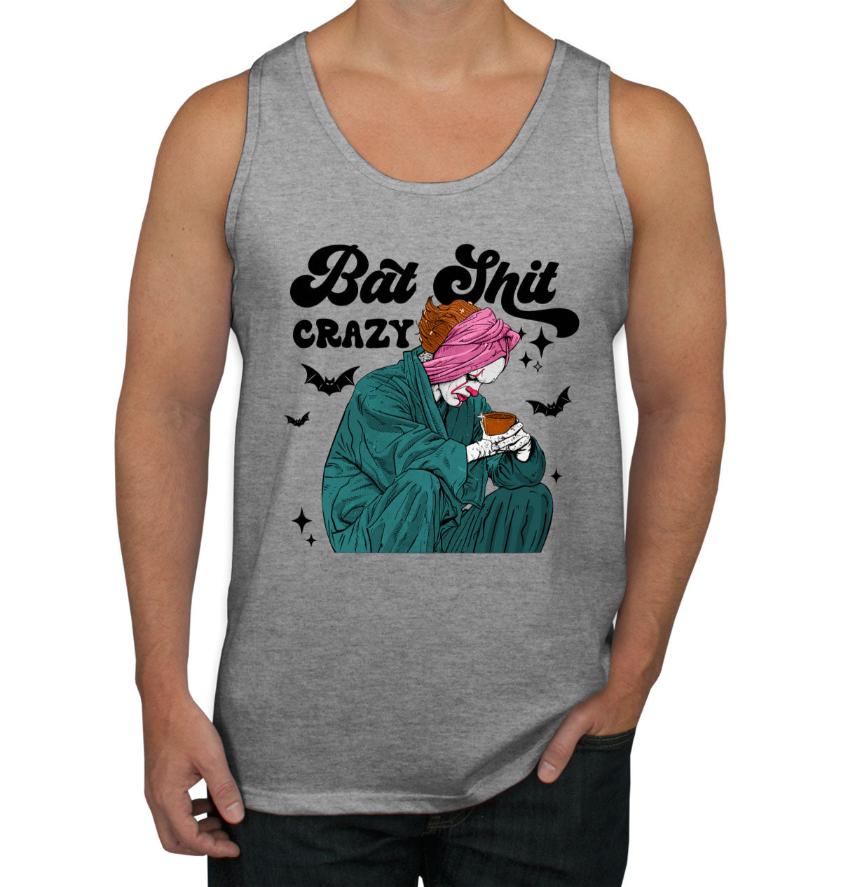 Bat Shit Crazy Pennywise Halloween Men's Tank Top