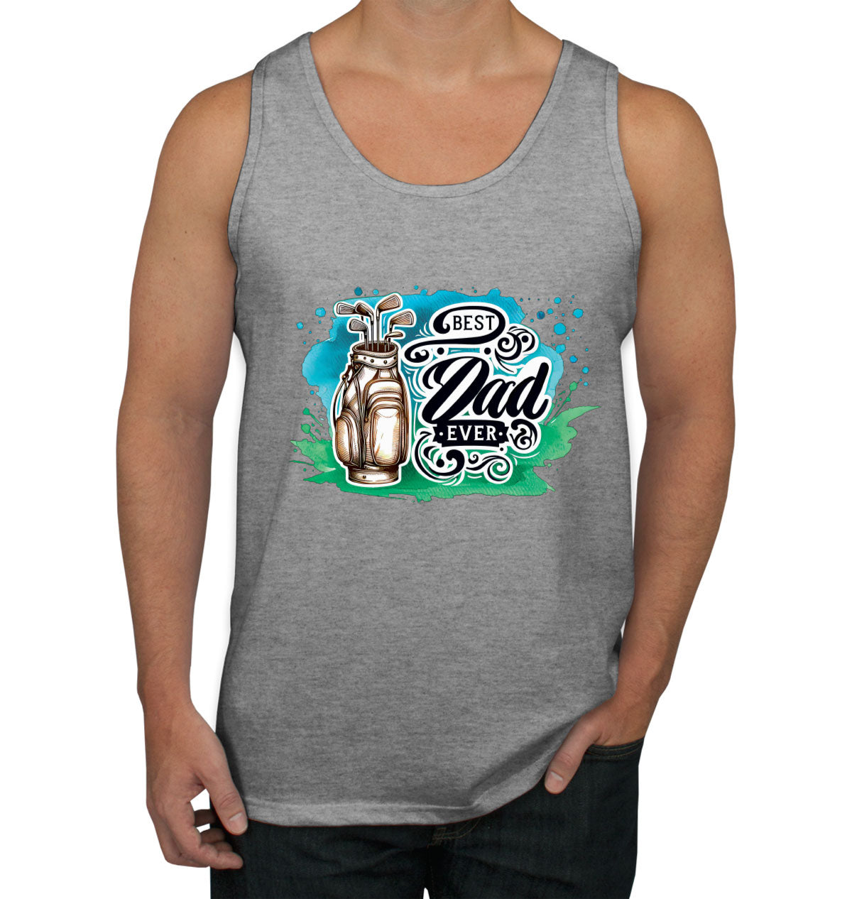 Best Dad Ever Golf Father's Day Men's Tank Top