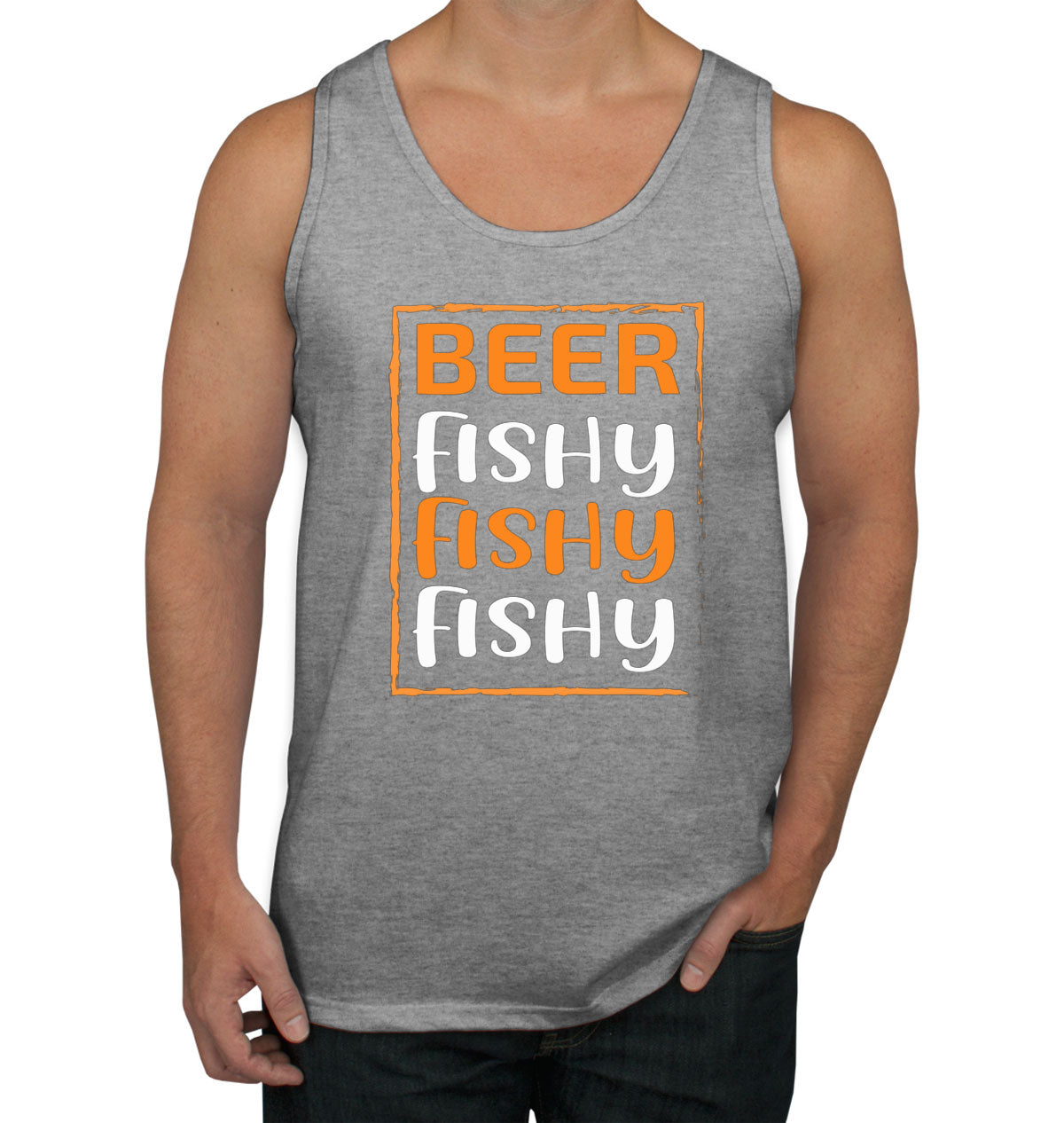 Beer Fishy Fishy Fishy Fishing Men's Tank Top